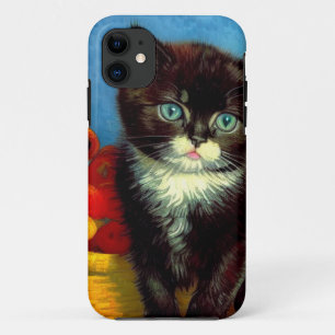 Van Gogh Tuxedo Cat iPhone 11 Hoesje