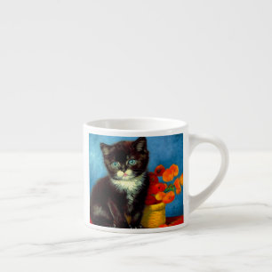 Van Gogh Tuxedo Cat Espresso Kop