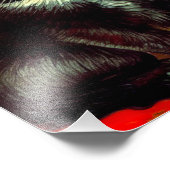 Van Gogh Tuxedo Cat Foto Afdruk (Hoek)