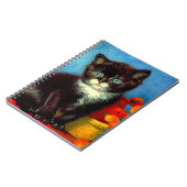 Van Gogh Tuxedo Cat Notitieboek (Linkerzijde)