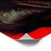 Van Gogh Tuxedo Cat Poster (Hoek)