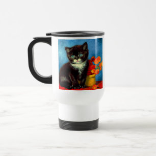 Van Gogh Tuxedo Cat Reisbeker