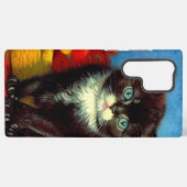 Van Gogh Tuxedo Cat Samsung Galaxy Hoesje (Achterkant horizontaal)