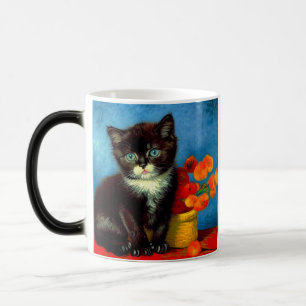 Van Gogh Tuxedo Kat Magische Mok