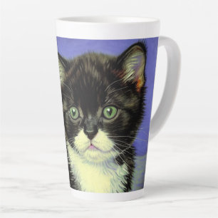 Van Gogh Tuxedo Kitten Latte Mok