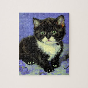 Van Gogh Tuxedo Kitten Legpuzzel