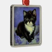 Van Gogh Tuxedo Kitten Metalen Ornament (Rechts)