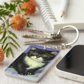Van Gogh Tuxedo Kitten Sleutelhanger (Voorkant Rechts)