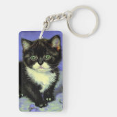Van Gogh Tuxedo Kitten Sleutelhanger (achterkant)
