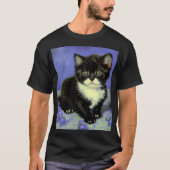 Van Gogh Tuxedo Kitten T-shirt (Voorkant)