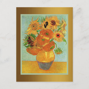 Van Gogh - Twaalf zonnebloemen Briefkaart
