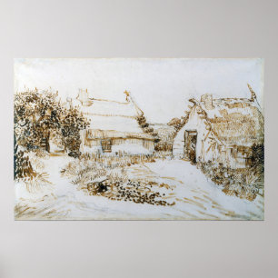 Van Gogh - twee kattages bij de saintes-Maries-de- Poster