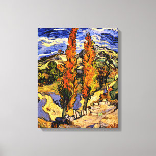 Van Gogh - Twee popels op een heuvel Canvas Afdruk