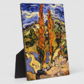 Van Gogh - Twee populieren op een heuvel Fotoplaat (Zijkant)