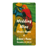 Van Gogh Two Lovers; weddenschapswijn Etiket (Voorkant)