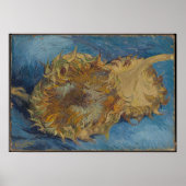 Van Gogh Two Sunflowers Original Art Masterpiece  Poster (Voorkant)