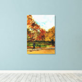 Van Gogh - Uitzicht van een park in Parijs Canvas Afdruk (Insitu (Houten vloer))