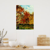 Van Gogh - Uitzicht van een park in Parijs Poster (Keuken)