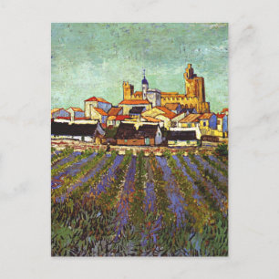 Van Gogh - Uitzicht van Saintes-Maries Briefkaart