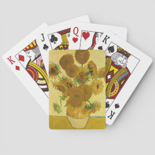 Van Gogh - Vaas met 15 zonnebloemen Pokerkaarten