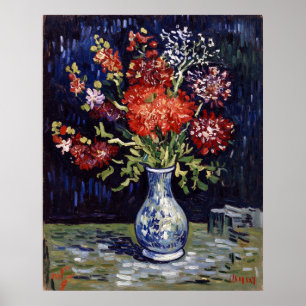 Van Gogh Vaas met Bloemen Poster