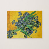 Van Gogh - Vaas met irissen, gele achtergrond Legpuzzel (Horizontaal)