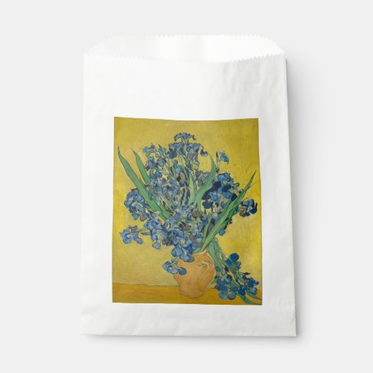 Van Gogh Vaas met Irissen Klassiek Impressionisme Bedankzakje (Voorkant)