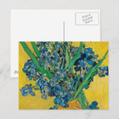 Van Gogh Vaas met Irissen Klassiek Impressionisme Briefkaart (Voorkant / Achterkant)