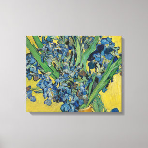 Van Gogh Vaas met Irissen Klassiek Impressionisme Canvas Afdruk