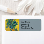 Van Gogh Vaas met Irissen Klassiek Impressionisme Etiket (Insitu)