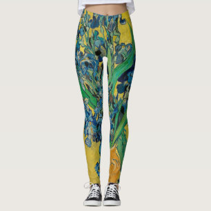 Van Gogh Vaas met Irissen Klassiek Impressionisme Leggings