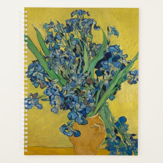Van Gogh Vaas met Irissen Klassiek Impressionisme Planner (Voorkant)