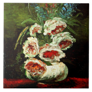 Van Gogh: Vaas met pinda's Tegeltje