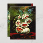 Van Gogh: Vaas met Pioenrozen Briefkaart (Voorkant / Achterkant)