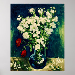 Van Gogh Vaas met Viscaria Poster