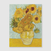 Van Gogh - Vase avec 12 tournesols Carte magnétiqu (Devant)