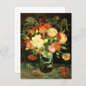 Van Gogh Vase avec Carnations Invitations (Devant / Derrière)