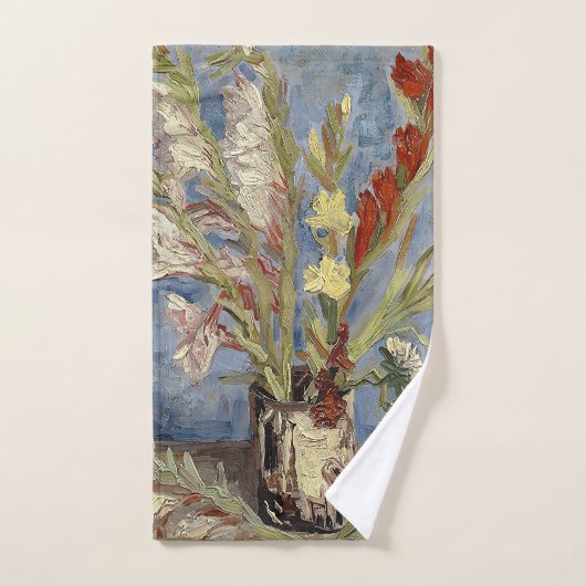 Van Gogh Vase avec Gladioli et China Asters (Serviette à main)