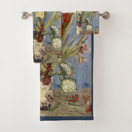 Van Gogh Vase avec Gladioli et chinois Asters Bat (En situation)