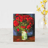 Van Gogh Vase avec Red Poppies Carte de note (Fleur jaune)