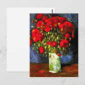 Van Gogh Vase Avec Red Poppies Carte Postale (Devant / Derrière)