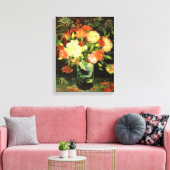 Van Gogh Vase avec toile d'oeillets Imprimer (Insitu(Salon))