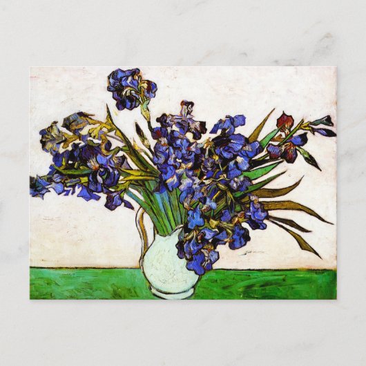 Van Gogh Vase d'Irises Carte postale (Devant)