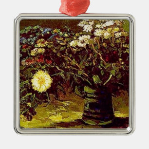 Van Gogh Vase komt het Vintage Schilderen van Metalen Ornament
