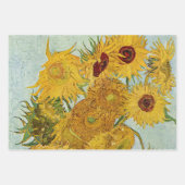 Van Gogh - Vase met 12 zonnebloemen Inpakpapier Vel (Voorkant 3)
