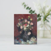van Gogh Vase met Chinese Asters en Gladioli Briefkaart (Staand voorkant)