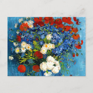 Van Gogh Vase met Cornbloemen en papavers Briefkaart