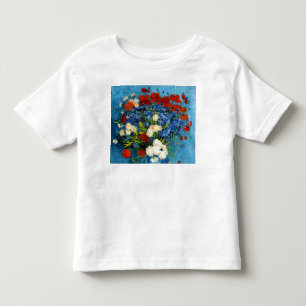 Van Gogh Vase met Cornbloemen en papavers Kinder Shirts