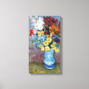 Van Gogh Vase met Dasies en Anemones Canvas Afdruk