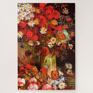 Van Gogh - Vase met papavers, cornbloemen, pony's Legpuzzel
